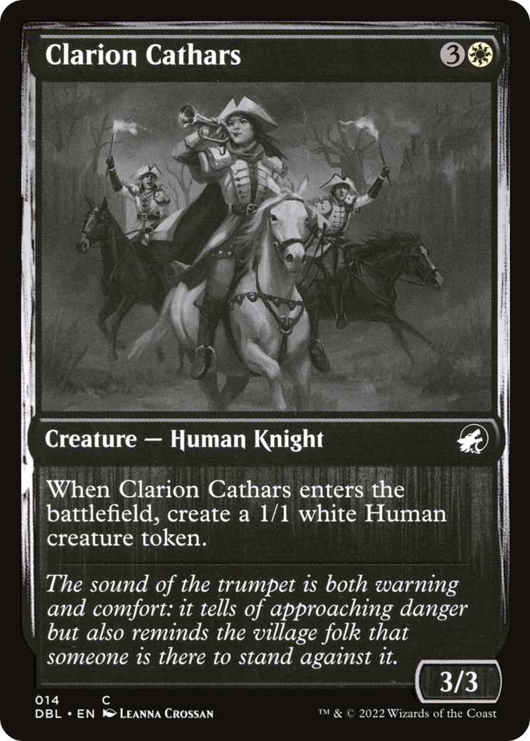 Clarion Cathars (DBL-014) - Innistrad : Double Feature Foil