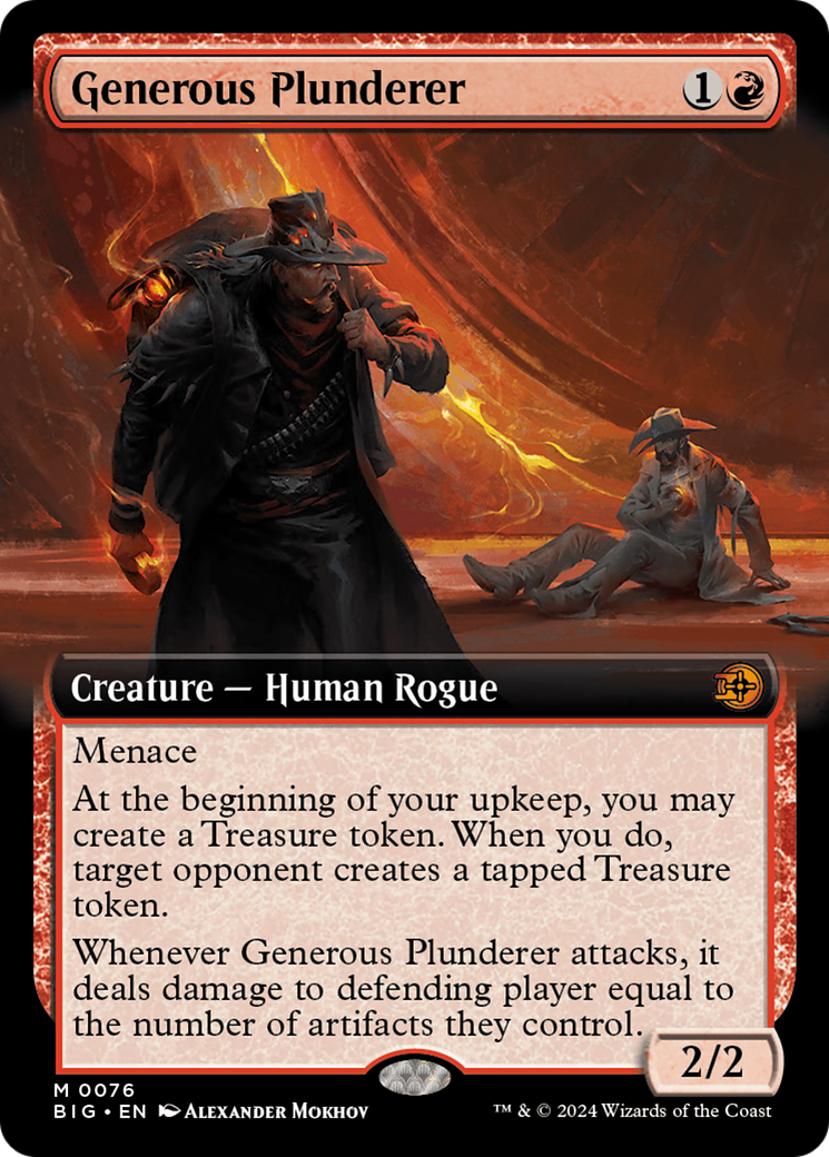 Generous Plunderer (Extended Art) (BIG-076) - The Big Score: (Extended Art)