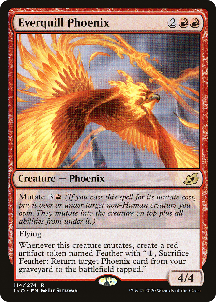 Everquill Phoenix (IKO-114) - Ikoria : Le Repaire des Béhémoths (Foil)