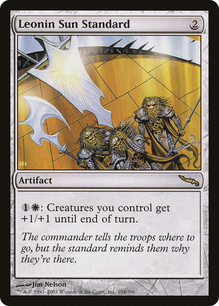 Leonin Sun Standard (MRD-194) - Feuille Mirrodin 