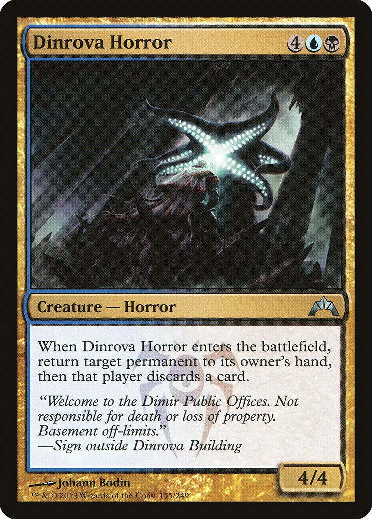 Dinrova Horror (GTC-155) - Gatecrash Foil 
