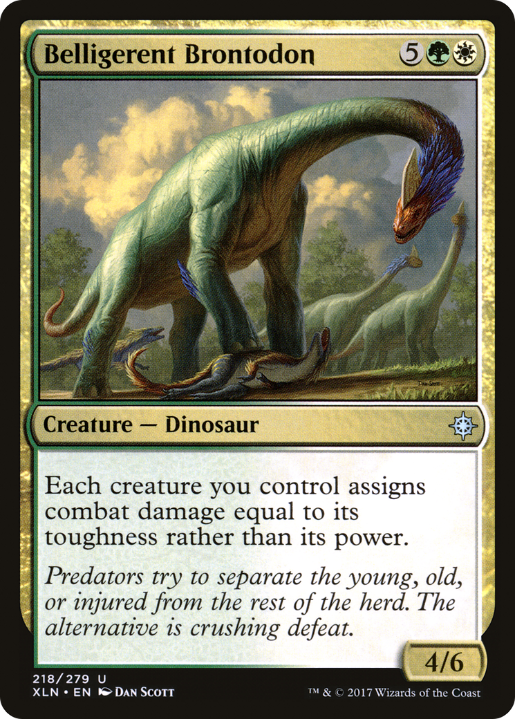 Brontodon belliqueux (XLN-218) - Ixalan Foil 