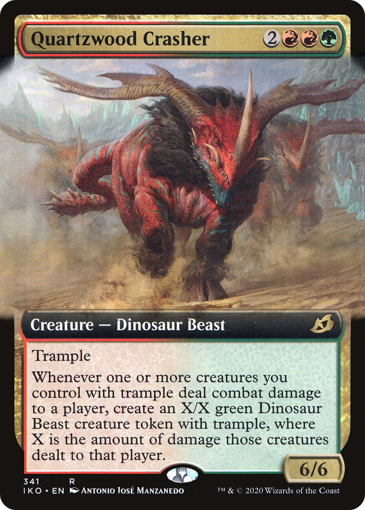 Quartzwood Crasher (IKO-341) - Ikoria : Lair of Behemoths : (Extended Art)