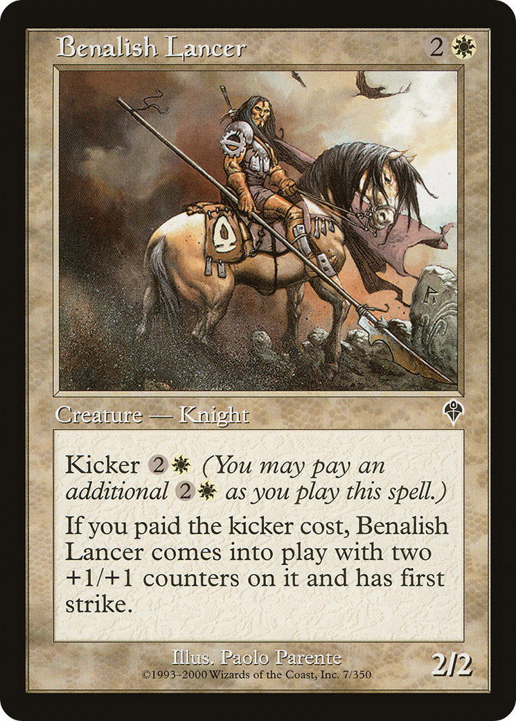 Benalish Lancer (INV-007) - Invasion Foil 