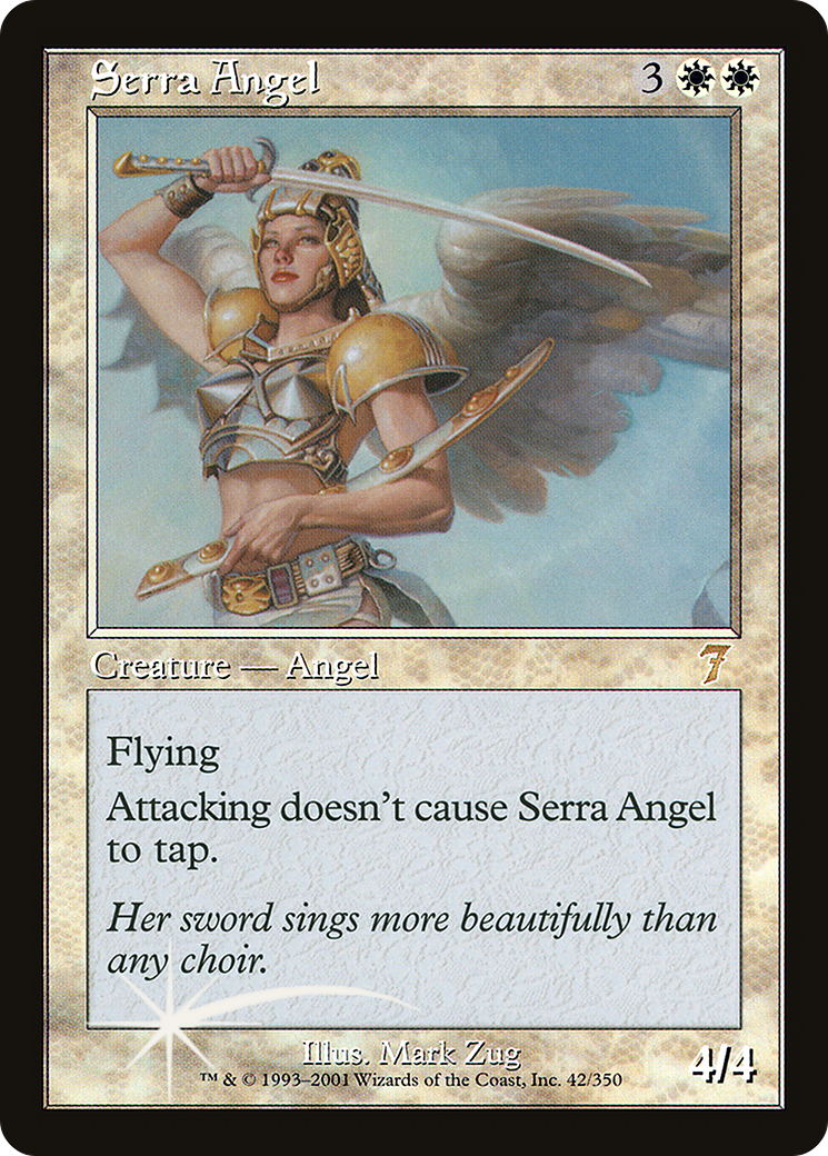 Serra Angel (7ED-42★) - Seventh Edition Foil