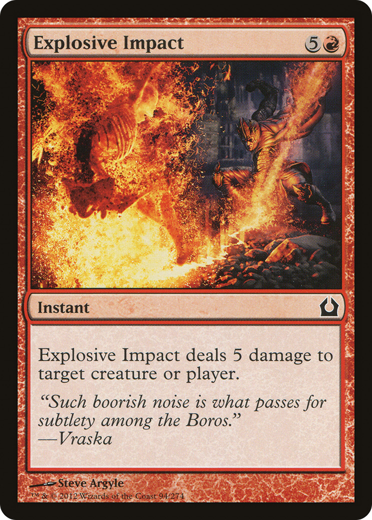 Explosive Impact (RTR-094) - Return to Ravnica Foil