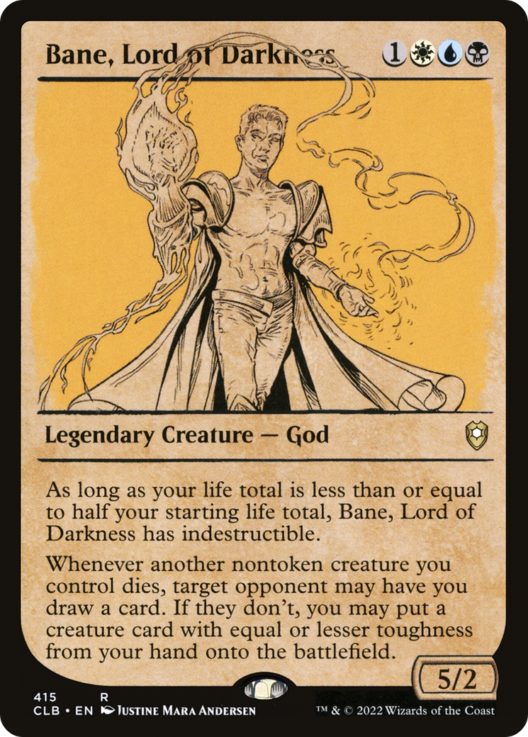 Bane, Lord of Darkness (Showcase) (CLB-415) - Commander Legends: Battle for Baldur's Gate: (Showcase) Foil