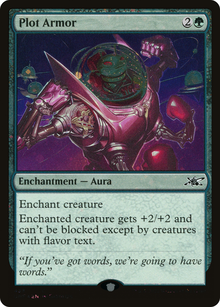 Plot Armor (Galaxy Foil) (UNF-438) - Unfinity Foil