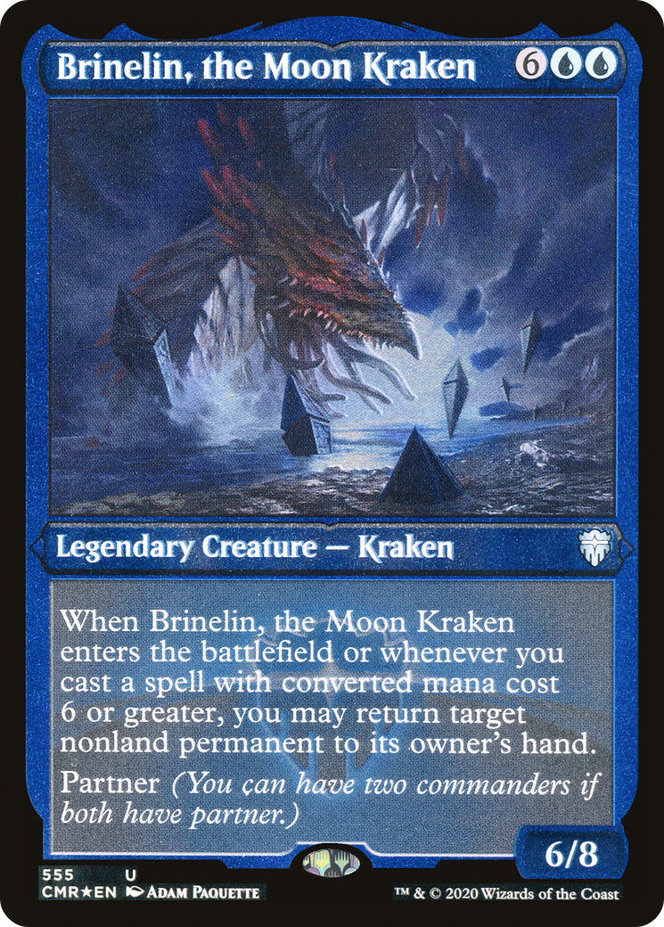 Brinelin, the Moon Kraken (Foil Etched) (CMR-555) - Commander Legends Etched Foil
