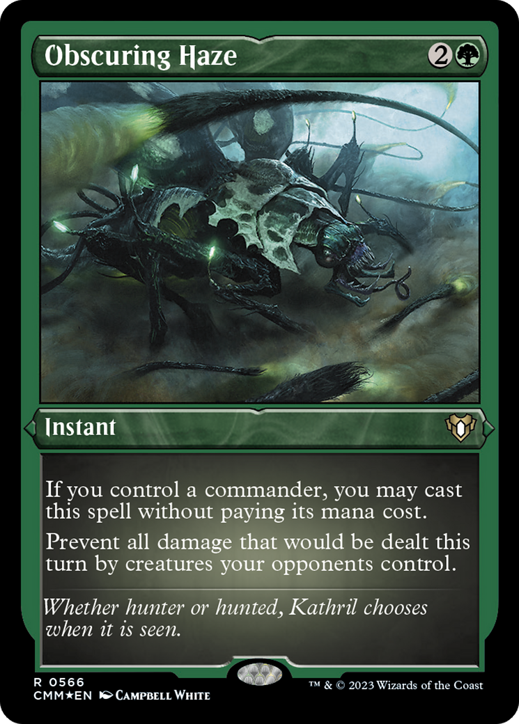 Brume obscurcissante (CMM-566) - Feuille gravée Commander Masters 