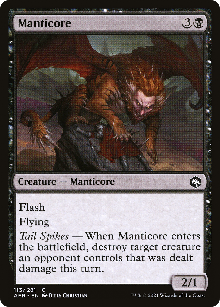 Manticore (AFR-113) - Adventures in the Forgotten Realms Foil
