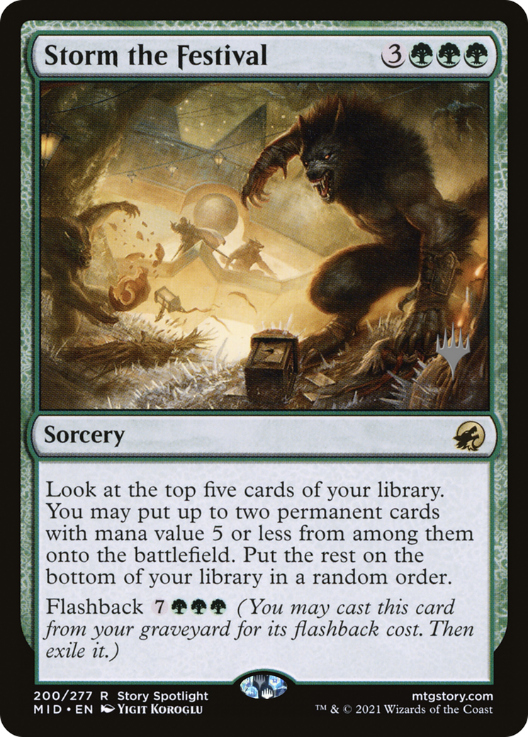 Storm the Festival (PPMID-200) - Innistrad: Midnight Hunt Promos