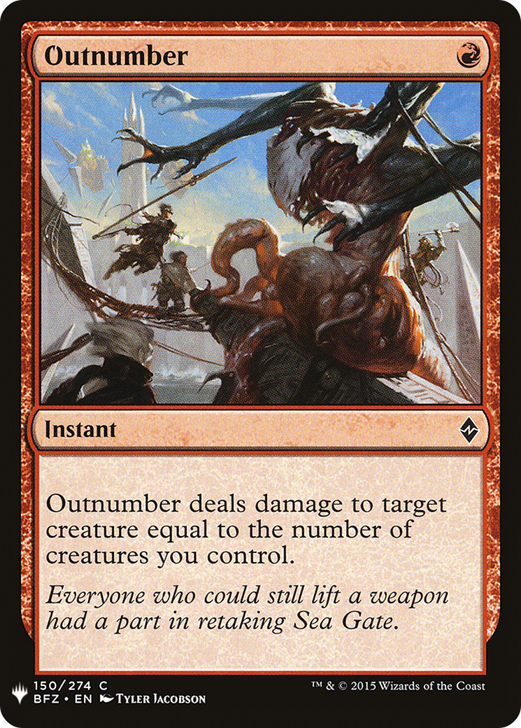 Outnumber (LIST-BFZ-150) - The List