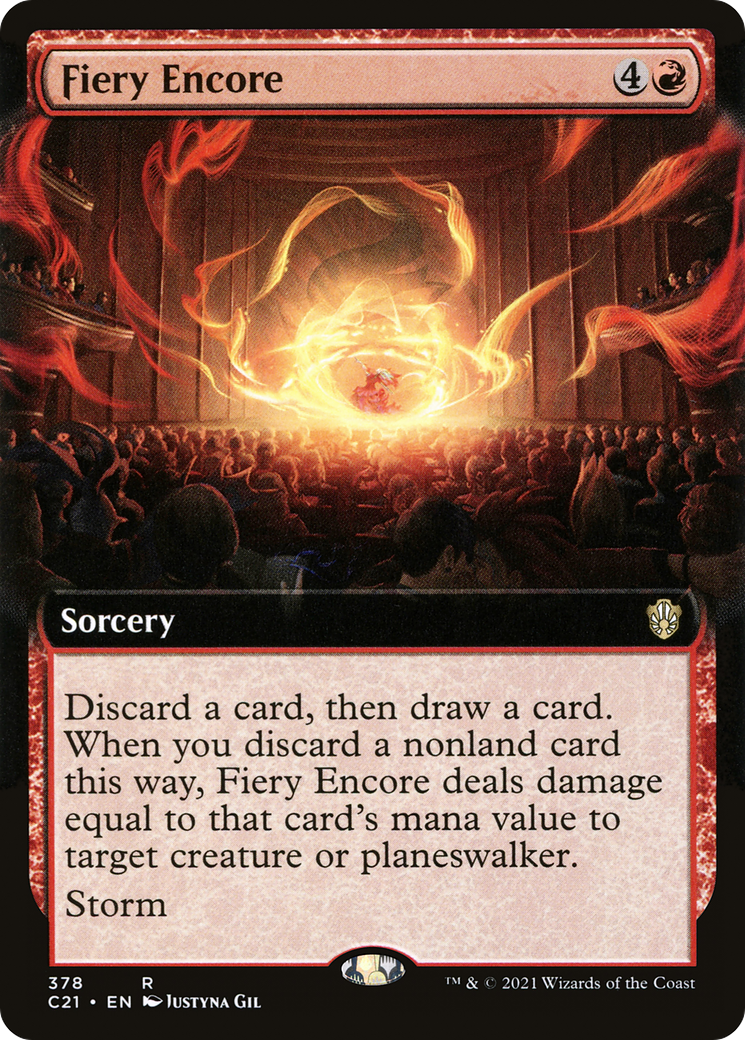 Fiery Encore (Extended Art) (C21-378) - Commander 2021: (Extended Art)