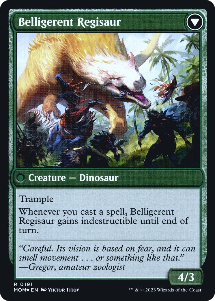 Invasion d'Ixalan // Regisaur belligérant (PMOM-191S) - Promotions March of the Machine 