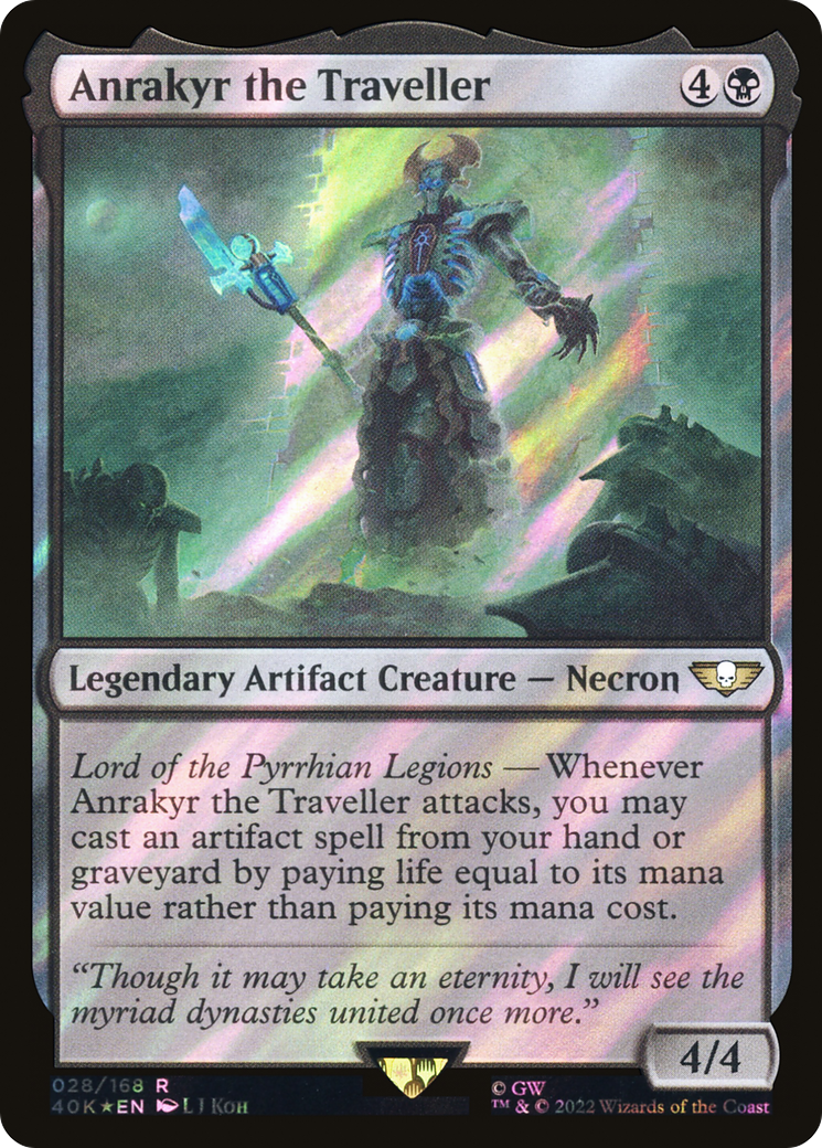 Anrakyr the Traveller (Surge Foil) (40K-28★) - Warhammer 40,000 Commander Foil