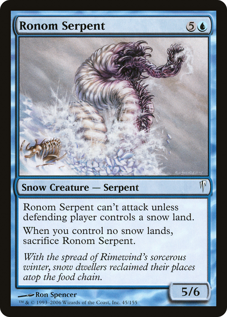 Ronom Serpent (CSP-045) - Coldsnap Foil 