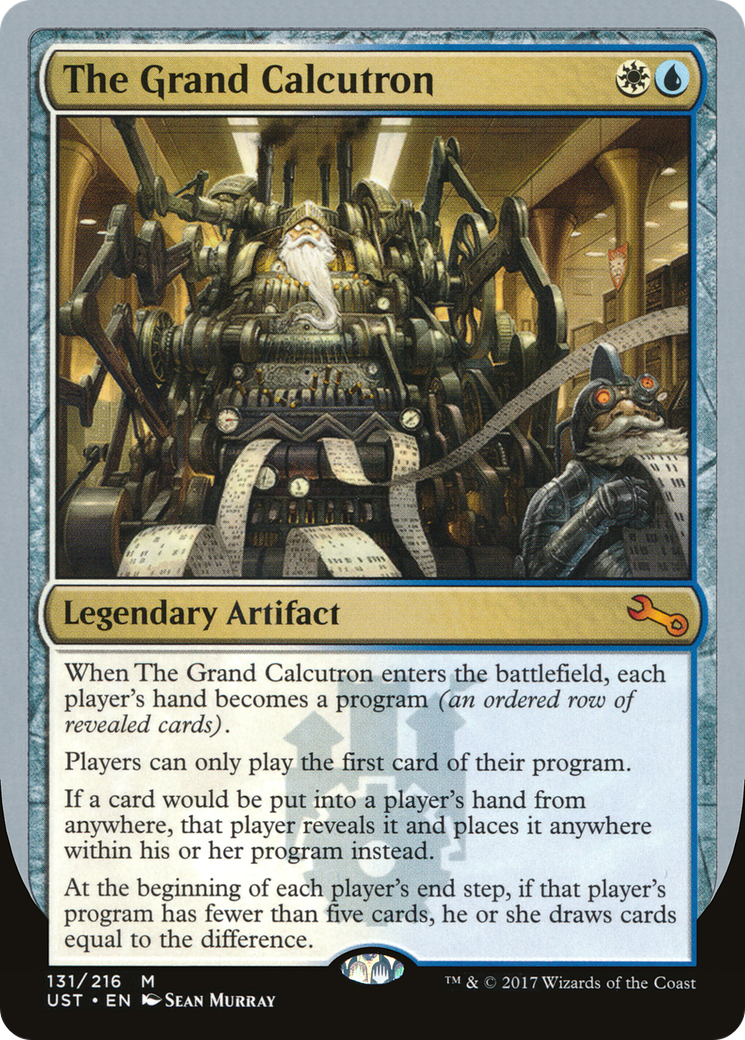 Le Grand Calcutron (UST-131) - Feuille instable 