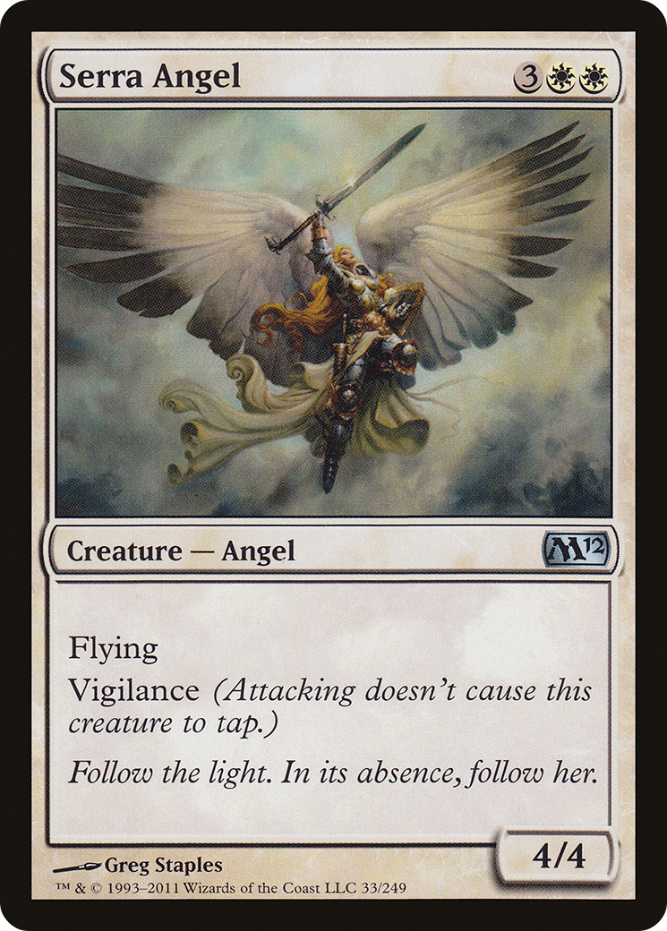 Serra Angel (M12-033) - Magic 2012 Foil