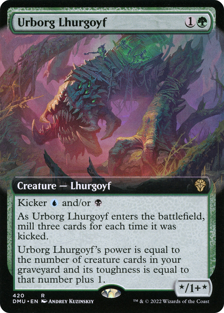 Urborg Lhurgoyf (Extended Art) (DMU-420) - Dominaria United: (Extended Art)