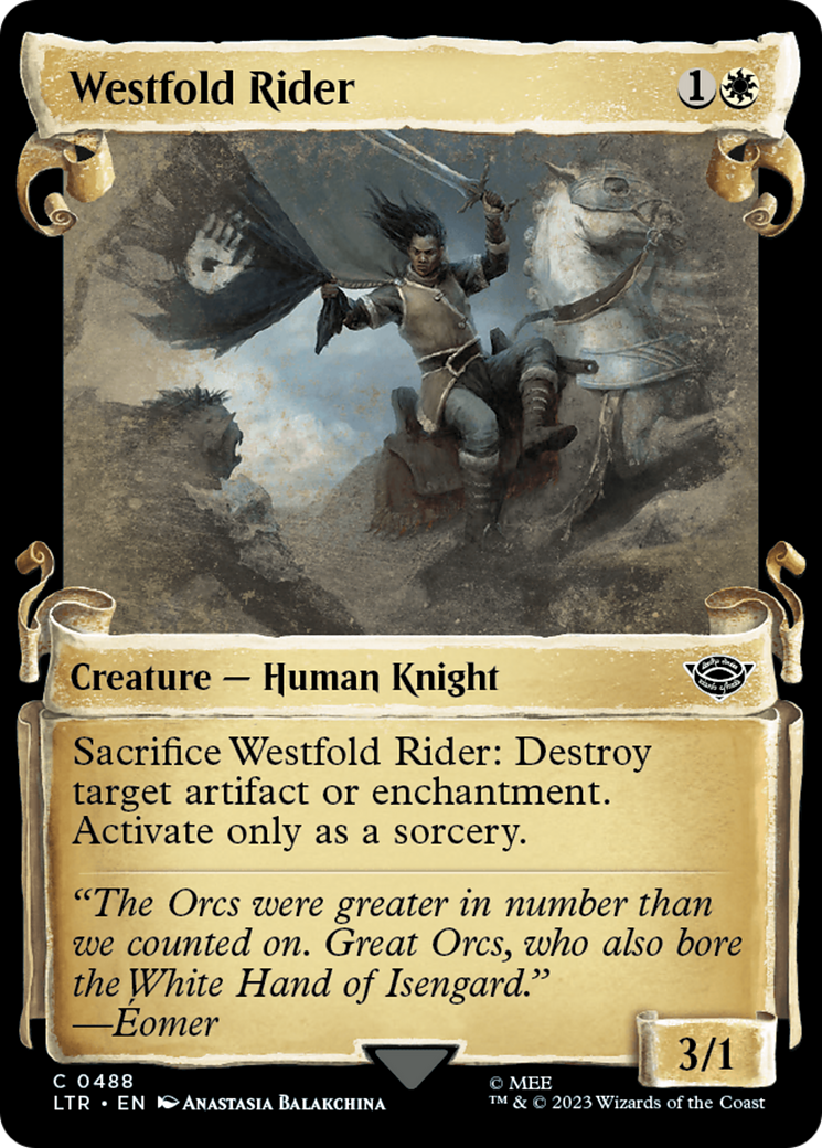 Westfold Rider (Showcase Scrolls) (LTR-488) - The Lord of the Rings: Tales of Middle-earth: (Showcase)