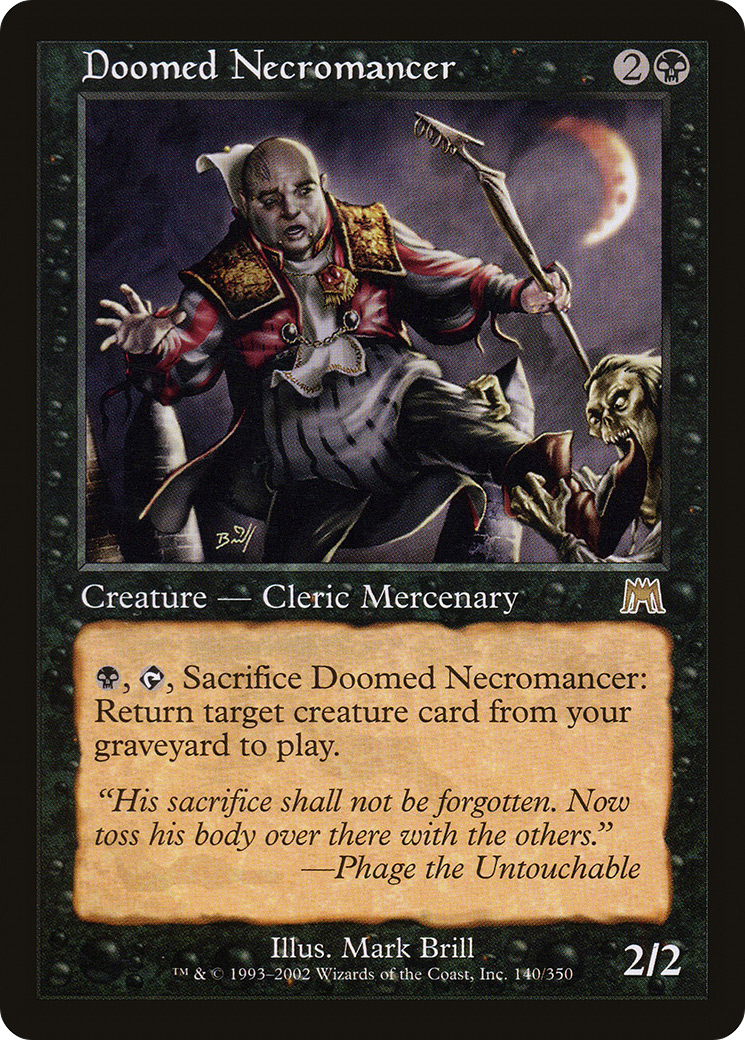 Nécromancien condamné (ONS-140) - Onslaught Foil 