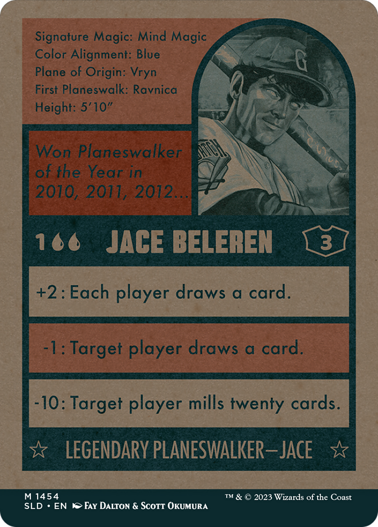 Jace Beleren (1454) (SLD-1454) - Secret Lair Drop: (Full Art) (Borderless)