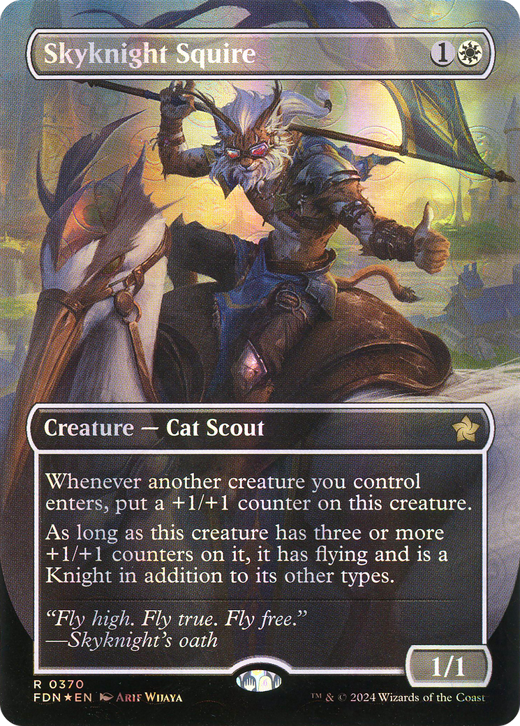 Skyknight Squire (FDN-370) - Fondations (sans bordure) Foil
