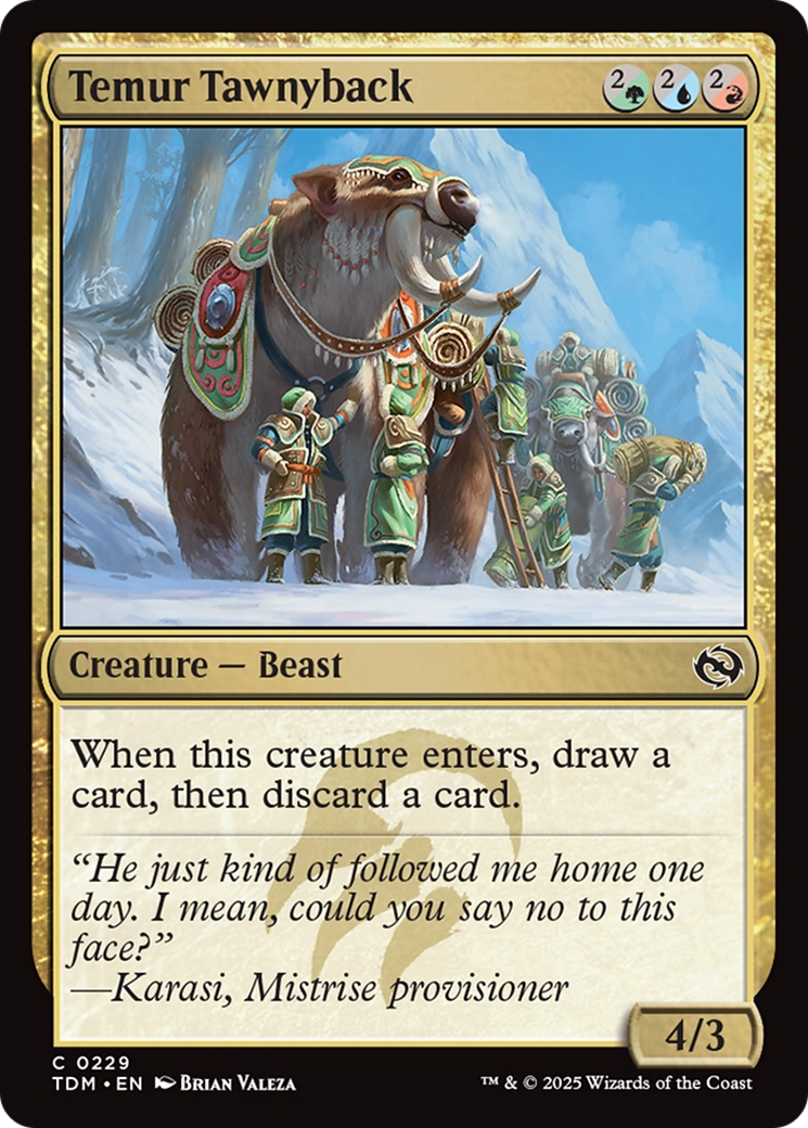 Temur Dos-Bleu (TDM-229) - Tarkir : Tempête de Dragons 