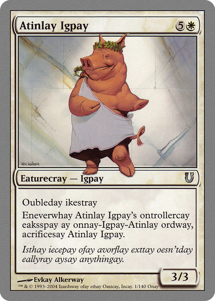 Atinlay Igpay (UNH-001) - Détraqué 