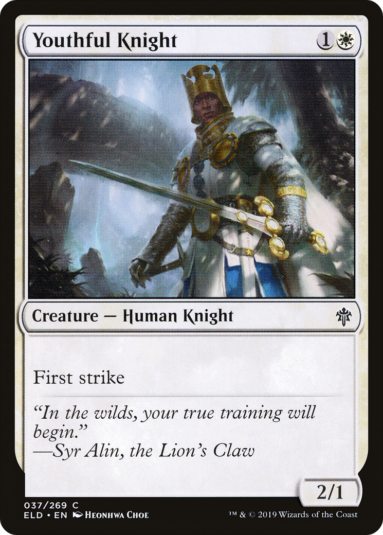 Youthful Knight (ELD-037) - Throne of Eldraine Foil