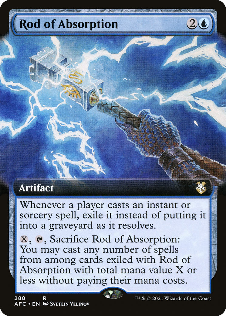 Rod of Absorption (Extended Art) (AFC-288) - Forgotten Realms Commander: (Extended Art)