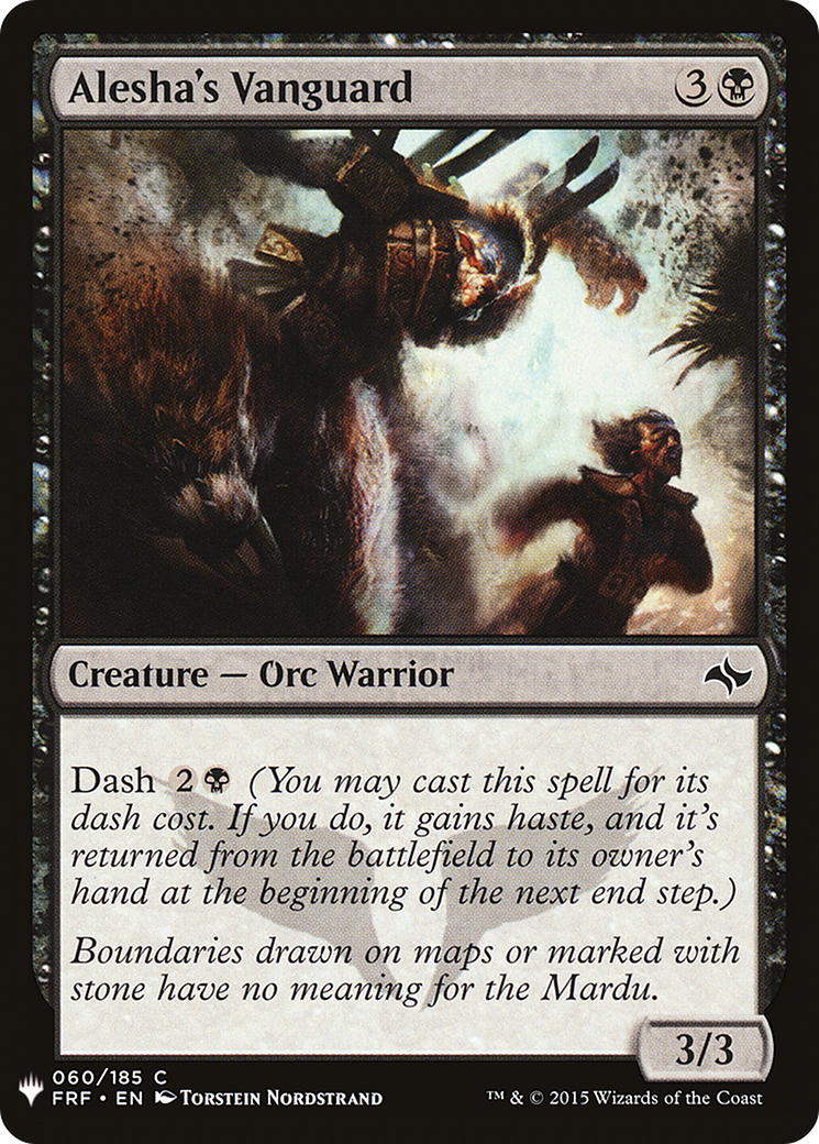 L'Avant-garde d'Alesha (PLST-FRF-60) - La Liste 