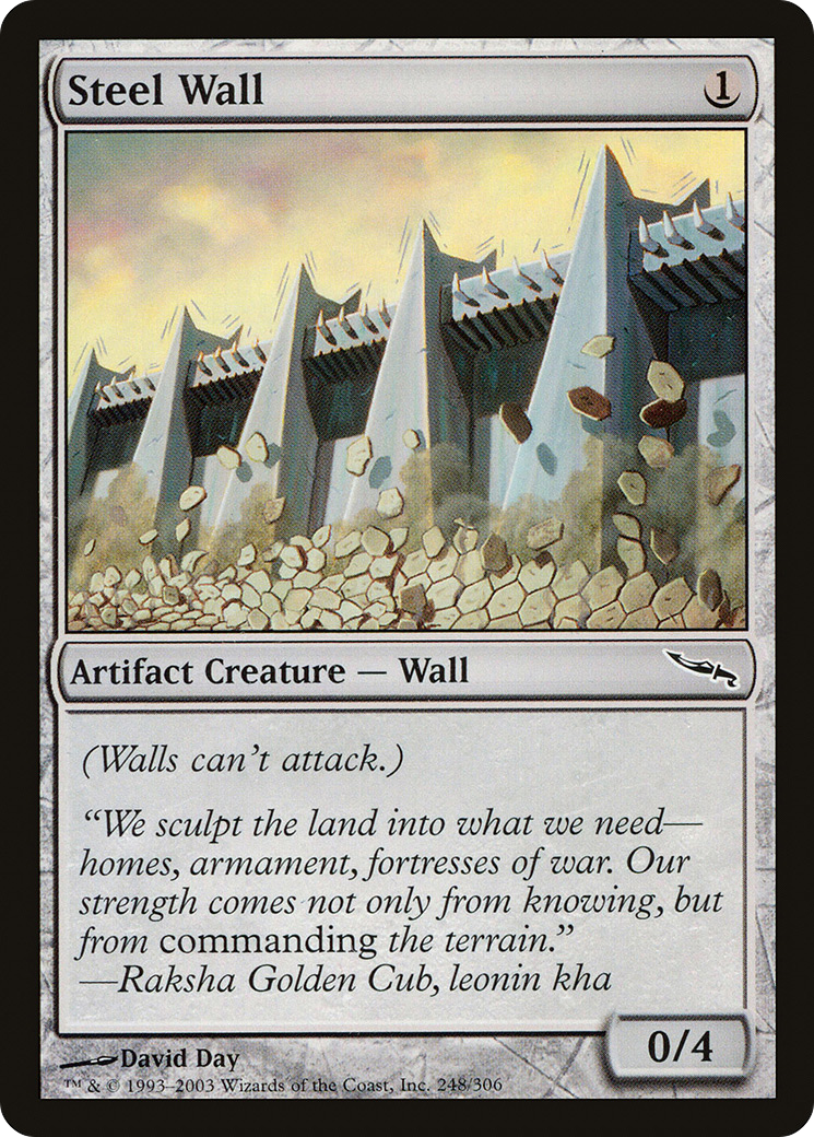 Mur en acier (MRD-248) - Feuille Mirrodin 