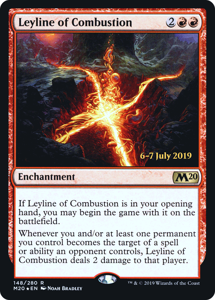 Leyline of Combustion (PRE-148S) - Core Set 2020 Promos Foil