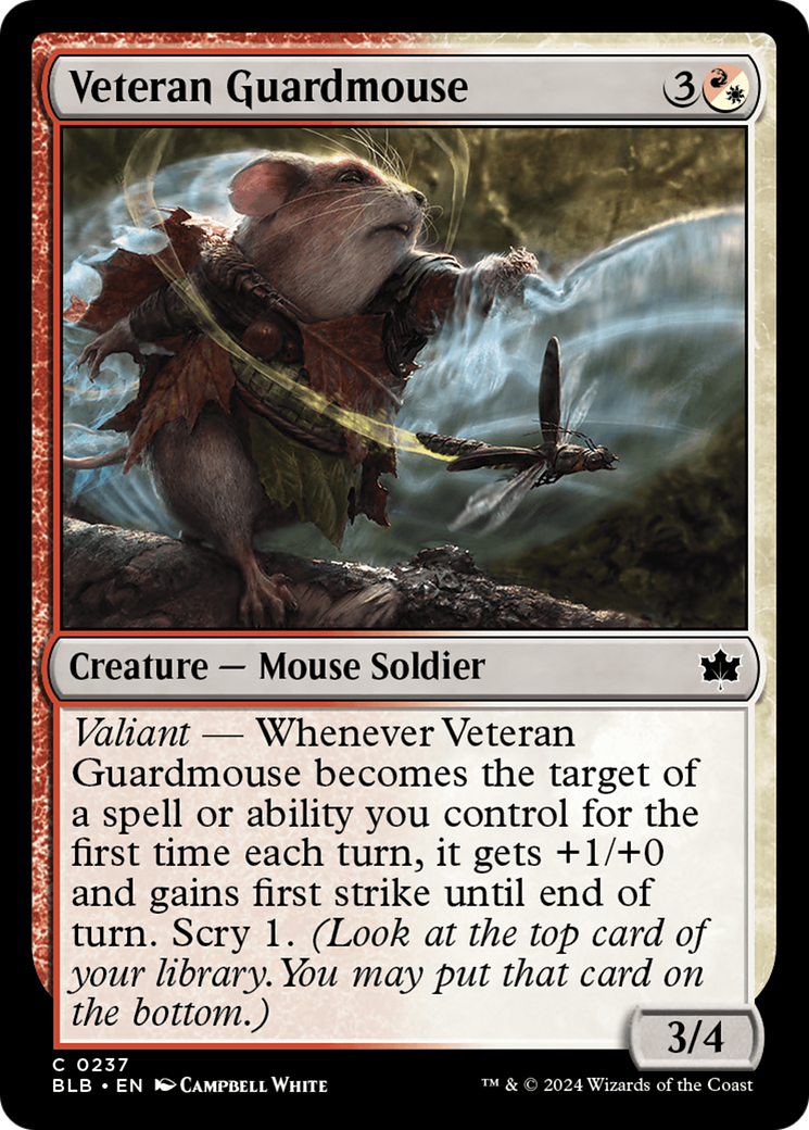Souris de garde vétéran (BLB-237) - Bloomburrow Foil 