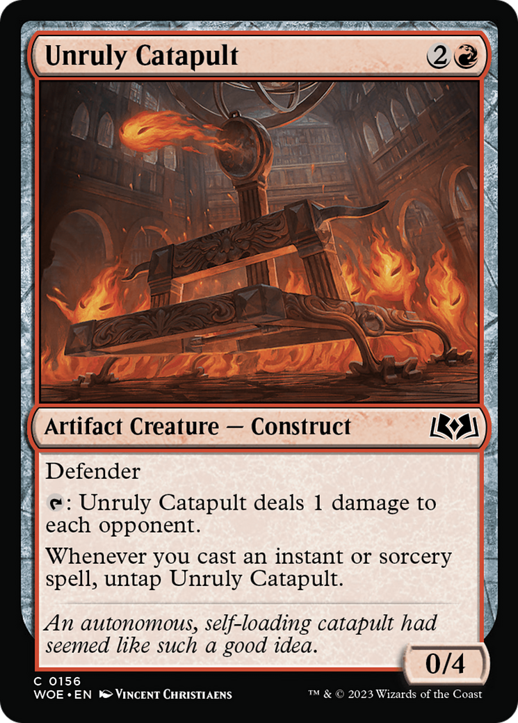 Unruly Catapult (WOE-156) - Wilds of Eldraine Foil