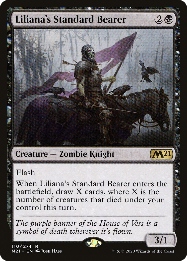 Liliana's Standard Bearer (M21-110) - Core Set 2021 Foil