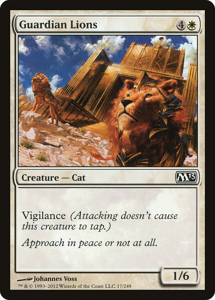 Guardian Lions (M13-017) - Magic 2013 Foil