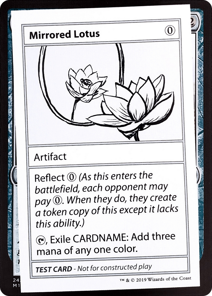 Mirrored Lotus (No PW Symbol) (CMB1-107) - Mystery Booster Playtest Cards 2021