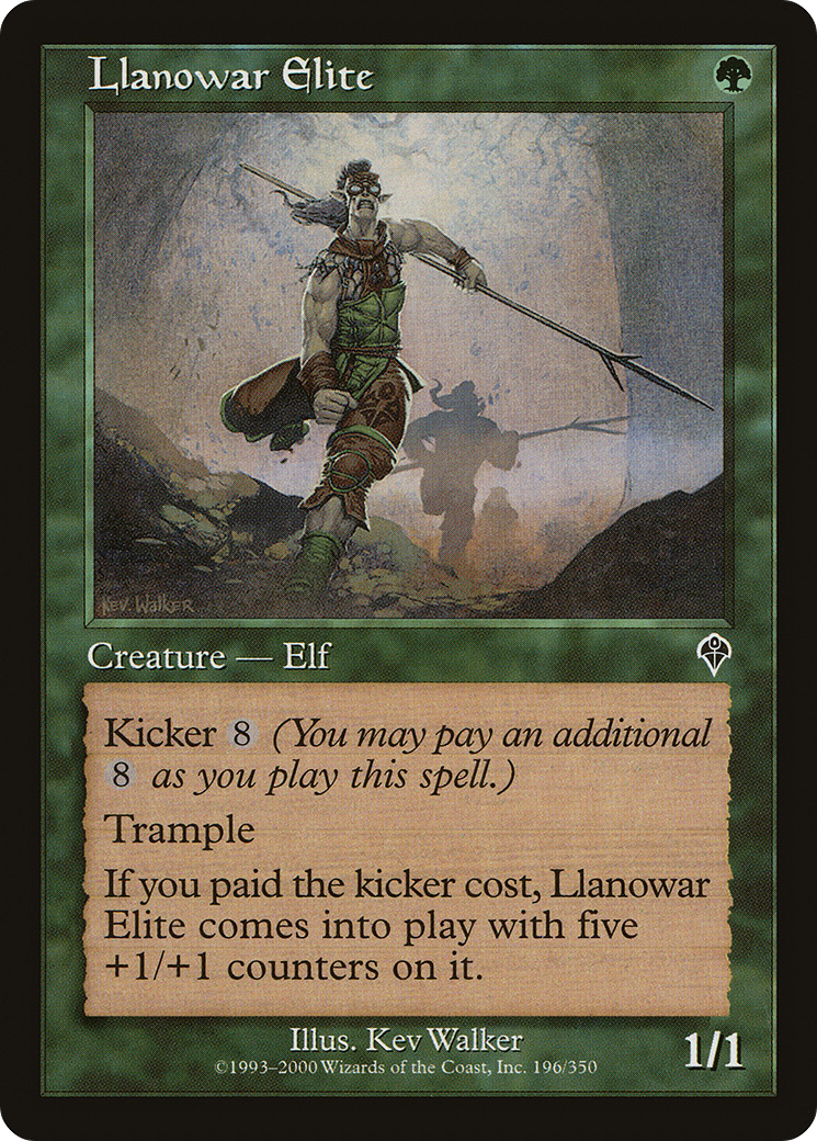 Llanowar Elite (INV-196) - Invasion Foil 
