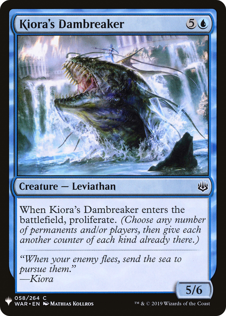 Kiora's Dambreaker (LIST-WAR-58) - The List