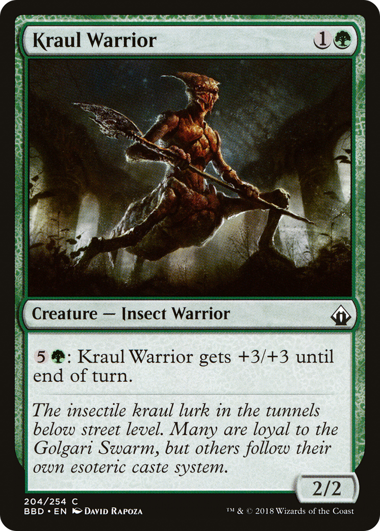 Guerrier Kraul (BBD-204) - Feuille de Battlebond