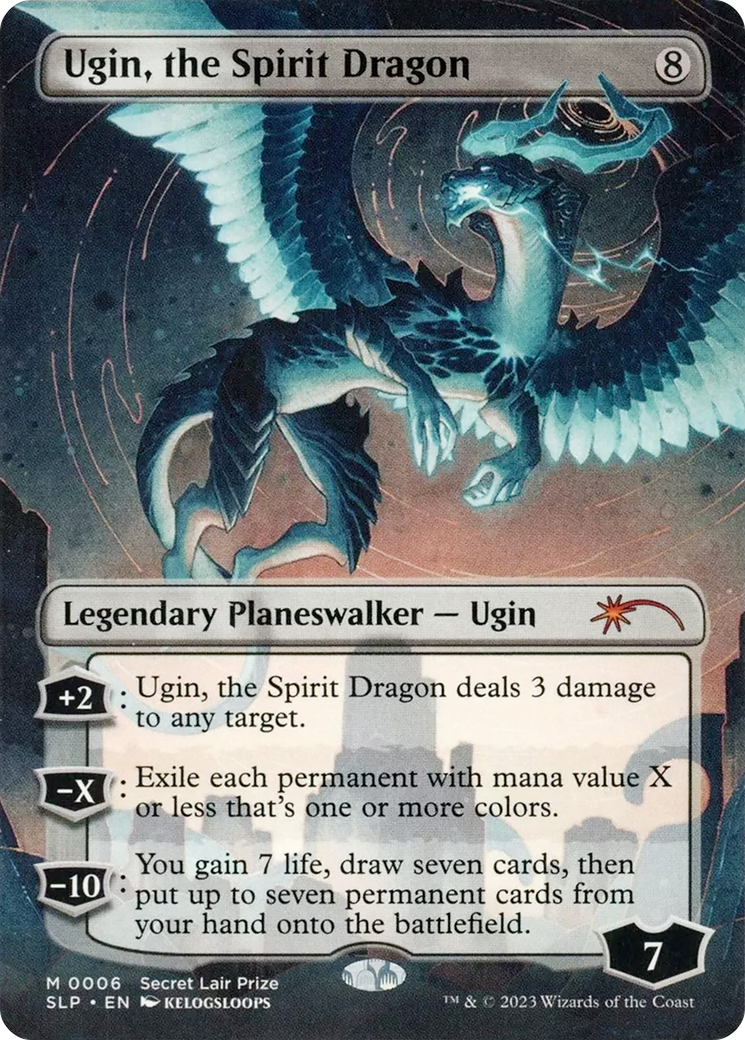 Ugin, the Spirit Dragon (SLP-006) - Secret Lair Showdown (Borderless)