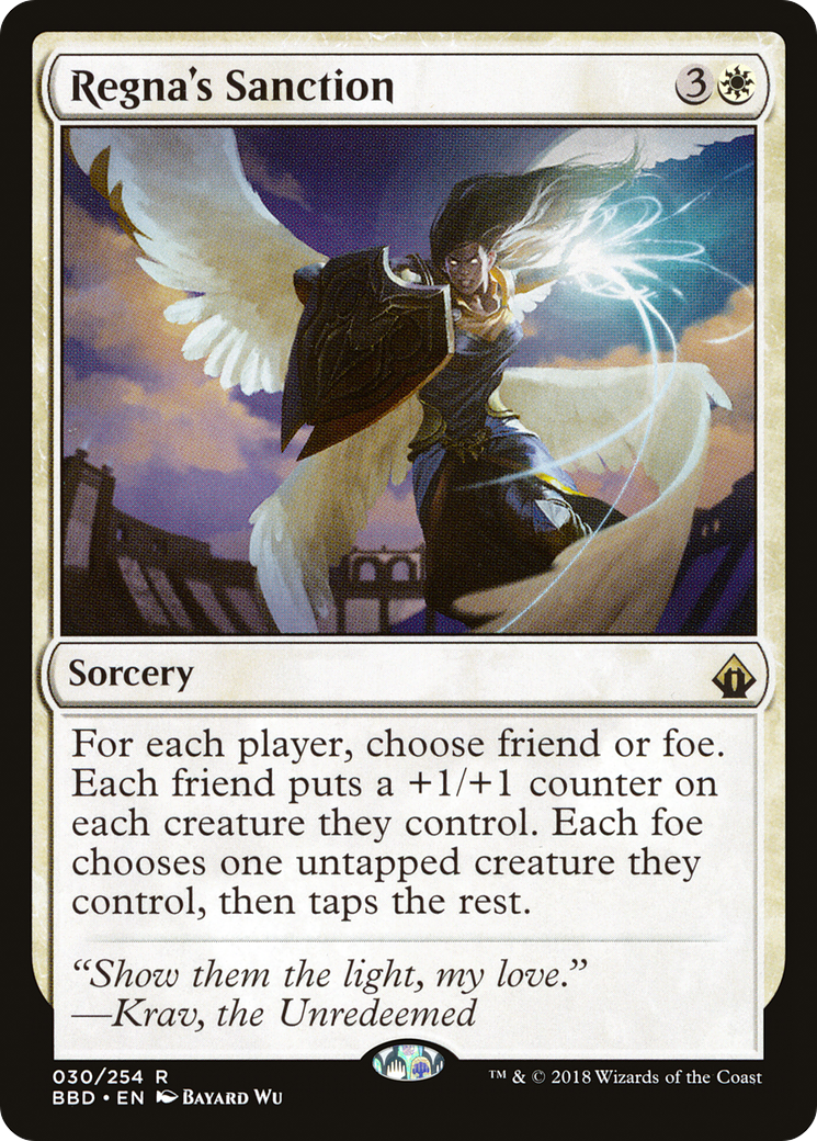Sanction de Regna (BBD-030) - Battlebond Foil 