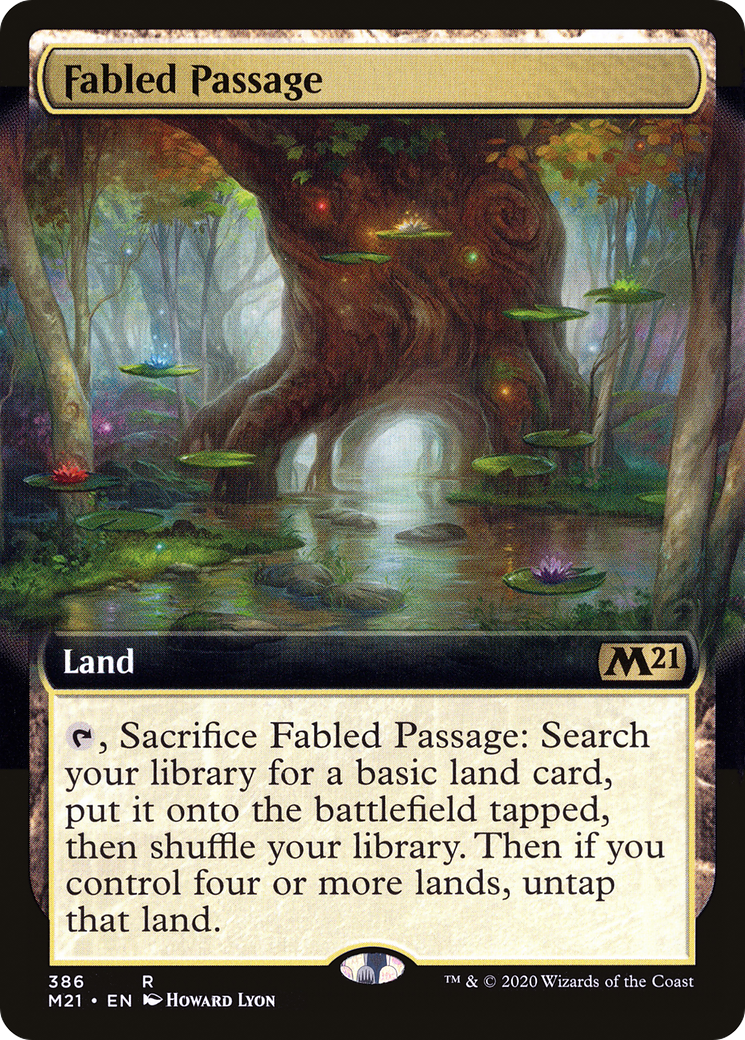 Fabled Passage (Extended Art) (M21-386) - Core Set 2021: (Extended Art) Foil