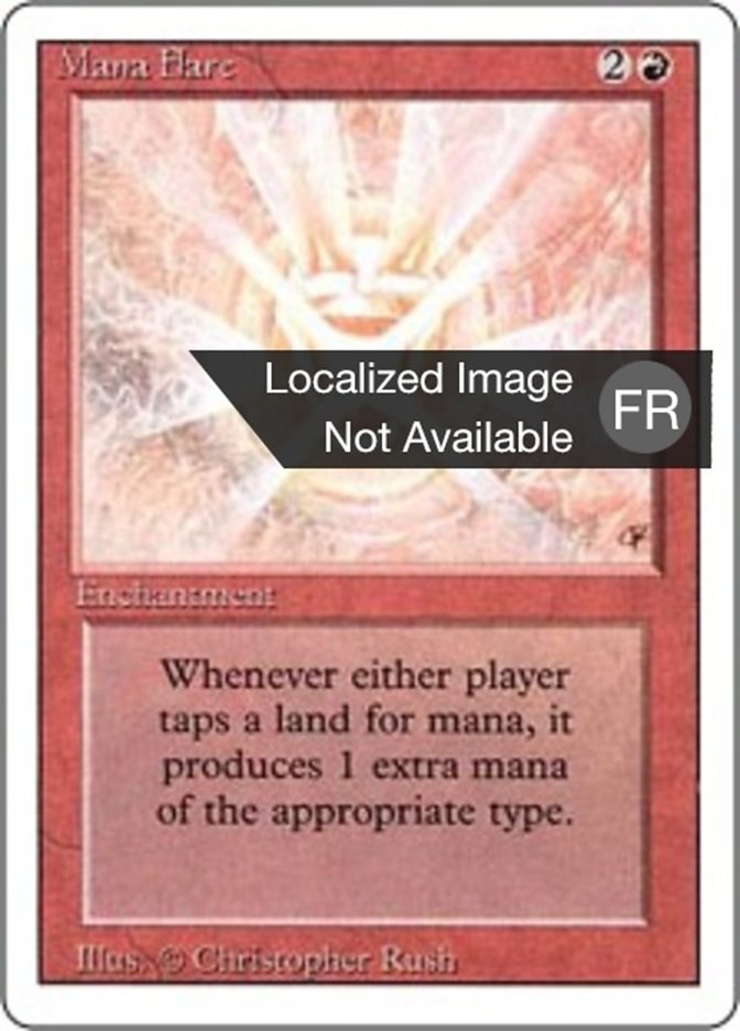 Mana Flare - Revised Edition - Foreign White Border - French - LP