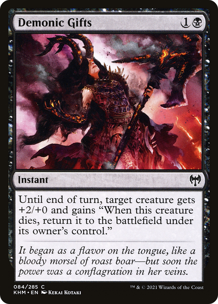 Cadeaux démoniaques (KHM-084) - Kaldheim Foil 