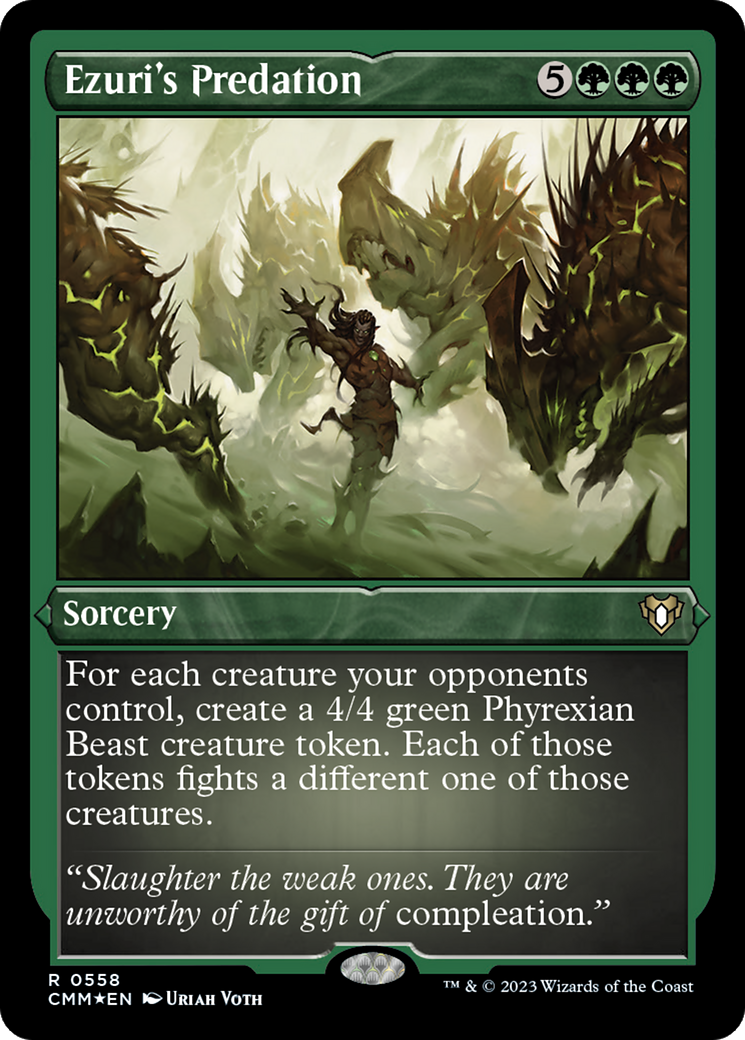 Prédation d'Ezuri (CMM-558) - Commander Masters Etched Foil 