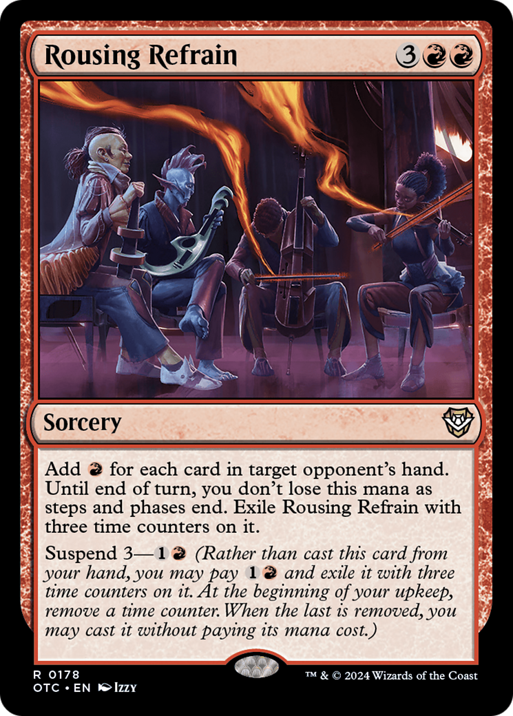 Rousing Refrain (OTC-178) - Commandant des Outlaws of Thunder Junction